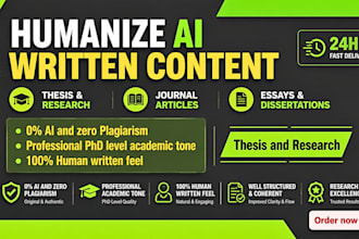 humanize and edit academic ai content for you