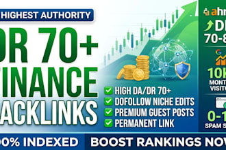 provide high DR finance backlinks with dofollow niche edits