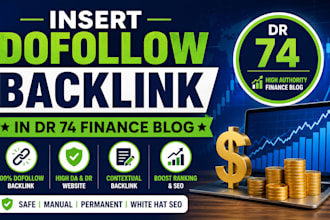 insert dofollow backlink in high DR finance blog niche edit