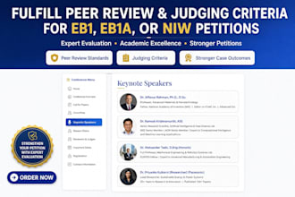 fulfill peer review and judging criteria for eb1, eb1a, or niw petitions