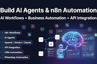 build n8n ai agent, n8n automation, n8n workflow and ai workflow automation