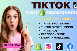 create tiktok shop setup shopify store facebook shop ads