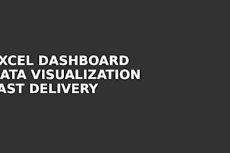 create excel dashboard, data analysis and charts