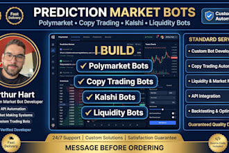 build polymarket bot, copytrading bot, kalshi bot, openclaw bot, liquidity bot
