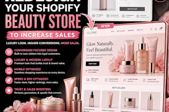 redesign your shopify beauty store to increase sales and conversions