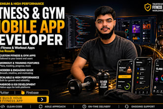 develop a premium fitness, gym workout, and trainer app with admin panel