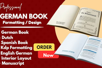 format german book, dutch ebook, spanish interior layout design epub ingramspark