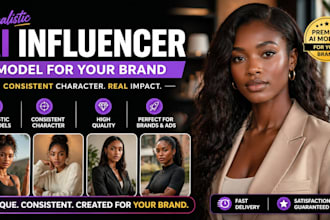 create a realistic ai influencer model for your brand