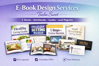 professional ebook and workbook design samples