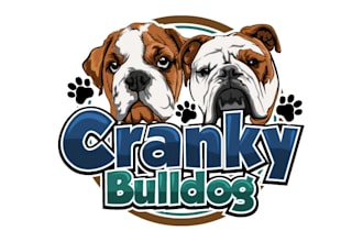 design wonderful bull dog logo in 18 hours