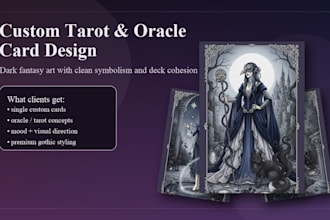 create a custom tarot or oracle card with deep symbolism