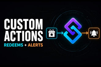 create custom streamerbot actions for you