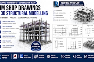 create bim shop drawings and 3d structural models in revit