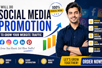 share your website on social media sites