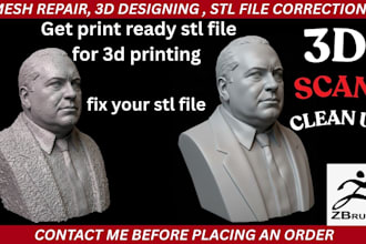 do stl file repair, fix edit custom modification 3d designing stl file, fix mesh