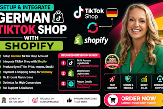 setup german tiktok shop, tiktok german shopify, integrate tiktok with shopify
