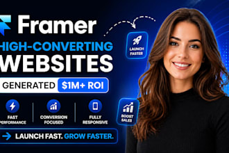 design high converting framer website, figma to framer saas landing page
