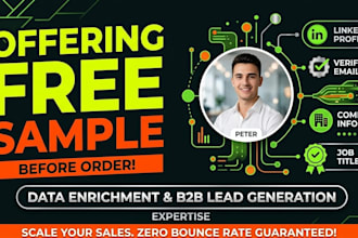 do linkedin data enrichment and email finding in 24h