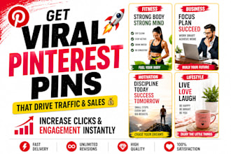 design viral pinterest pins and social media posts