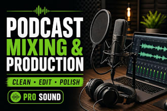mix your podcast professionally for spotify, apple music, etc