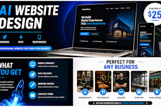 create simple modern ai powered websites