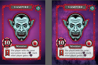 editable design frame card game tcg card tarot card board game art