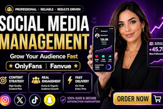 manager your onlyfans or fanvue social media and grow your audience