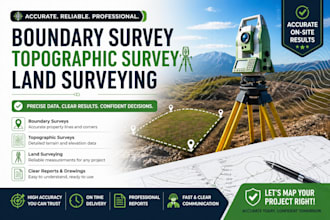boundary survey topograhic survey land surveying
