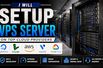 setup secure vps server on AWS digitalocean linode vultr with optimization