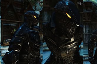 custom armor weapons or character for skyrim fallout 4 resident