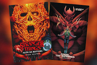 design a professional horror, scifi or fantasy book cover