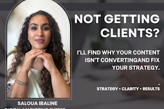 audit your content and show you exactly why it is not converting