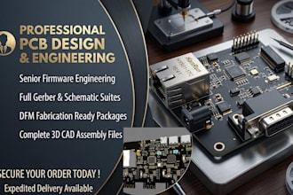design pcb circuit, pcb design, pcb schematic, fabrication gerber and bom