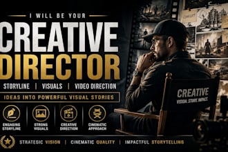be your creative director for branding, storytelling and visuals