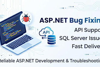fix bugs and issues in your asp dotnet application and help in support work