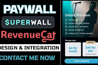 design a high converting mobile app paywall with revenuecat or superwall