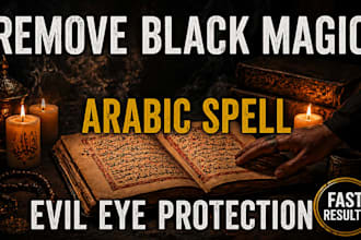 cast powerful arabic spell against black magic, curses, hexes, evil eyes, spell