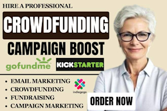 create email marketing for crowdfunding fundraising campaign launch