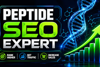 do SEO for peptide website and rank on google
