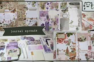 create a personalized scrapbook or junk journal spread