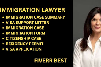 handle immigration cases, visa cases, and residency permit applications