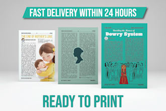 design custom digital and print ready magazine designs