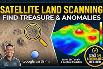 scan your land for potential treasure using satellite and 3d model