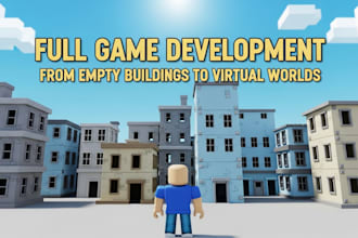 create roblox full game development and roblox game scripting