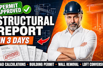do structural engineer report, load calculations for building permit