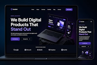 design a modern and professional website disign