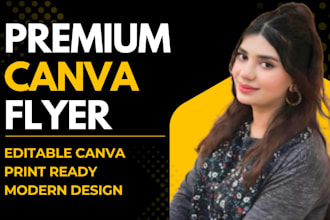 design premium canva flyer for your business or event