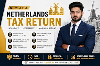 file netherlands tax return, vat, income tax, zzp bookkeeping