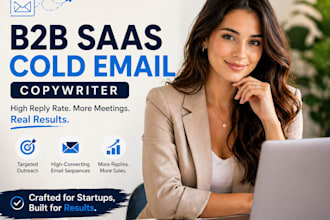 b2b saas cold email copywriter for startup founders high reply rate pro sales
