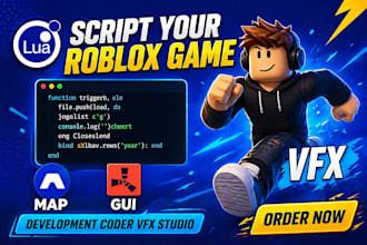 create stunning roblox vfx, game vfx, visual effect for your roblox game